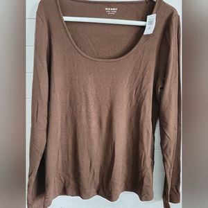 Okd Navy Brown Top